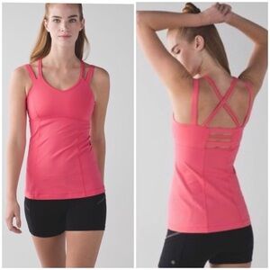 lululemon athletica Pink Strappy Tank Top